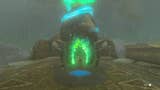 Link standing by the Mayaumekis Shrine in The Legend of Zelda: Tears of the Kingdom.