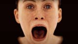 A still from OD's teaser trailer showing Sophie Lillis screaming into the camera.