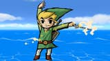 Link playing the Wind Waker, not a theremin.