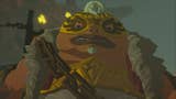 Zelda Totk: Yunobo is wearing a mask and scowling.